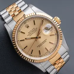 WITH GOLD BEZEL