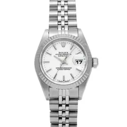 USED ROLEX DATEJUST 69174 WHITE CASE SIZE 26×26MM LADIES WATCH #414628