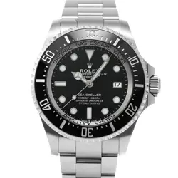 USED ROLEX DEEP SEA 136660 BLACK CASE SIZE 44×44MM MEN'S WATCH #412028