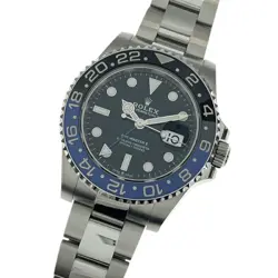 USED ROLEX GMT MASTER 2 126710BLNR BLACK MEN'S WATCH #423628
