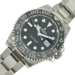 USED ROLEX GMT MASTER 2 126710GRNR BLACK MEN'S WATCH #41328