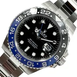 USED ROLEX GMT MASTER 2 RANDOM SERIAL 126710BLNR BLACK MEN'S WATCH #413628