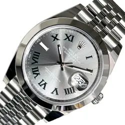 USED ROLEX DATEJUST 41 SLATE 126300 GRAY MEN'S WATCH #412128