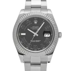 USED ROLEX DATEJUST II 116334 GRAY CASE SIZE 41×41MM MEN'S WATCH #421328