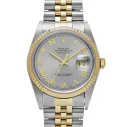 USED ROLEX DATEJUST 16233 GRAY CASE SIZE 36×36MM MEN'S WATCH #4617828