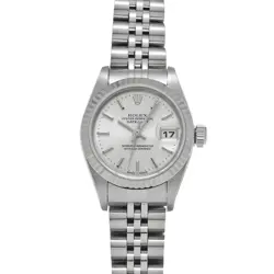 USED ROLEX DATEJUST 79174 SILVER CASE SIZE 26×26MM LADIES WATCH #4711628