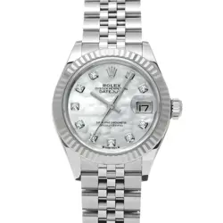 USED ROLEX LADY DATEJUST 28 279174NG WHITE LADIES WATCH #41128