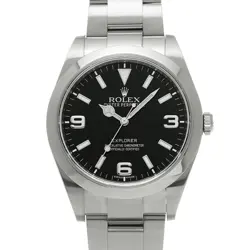 USED ROLEX EXPLORER 214270 BLACK CASE SIZE 39×39MM MEN'S WATCH #413628