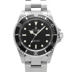 USED ROLEX SUBMARINER 14060 BLACK CASE SIZE 40×40MM MEN'S WATCH #414928