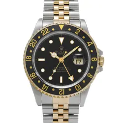 USED ROLEX GMT MASTER II 16713 BLACK CASE SIZE 40×40MM MEN'S WATCH #411728