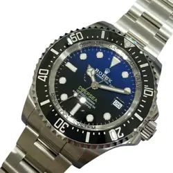USED ROLEX SEA-DWELLER DEEP SEA D BLUE 136660 BLUE MEN'S WATCH #432028