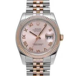 USED ROLEX DATEJUST 116231 PINK CASE SIZE 36×36MM MEN'S WATCH #421528