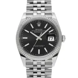 USED ROLEX DATEJUST 36 126234 BLACK CASE SIZE 36×36MM MEN'S WATCH #434128