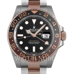 ROLEX 126711CHNR GMT MASTER II BLACK DIAL STEEL/18K ROSE GOLD ON OYSTER BRACELET