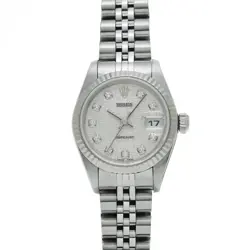 ROLEX DATEJUST 10P DIAMOND 179174G Y NUMBER (MANUFACTURED AROUND 2002) SILVE...