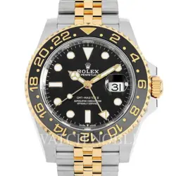 ROLEX 126713 GMT MASTER II BLACK DIAL STEEL/18K YELLOW GOLD ON JUBILEE BRACELET