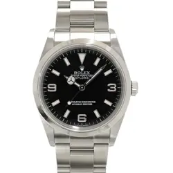 USED ROLEX EXPLORER 1 114270 BLACK CASE SIZE 36MM MEN'S WATCH #434728