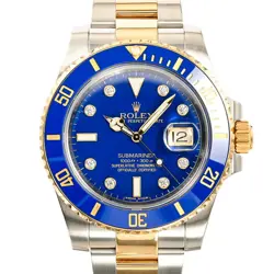 USED ROLEX SUBMARINER 116613GLB BLUE CASE SIZE 40MM MEN'S WATCH #41128