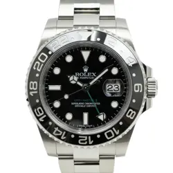 USED ROLEX GMT MASTER II 116710LN BLACK MEN'S WATCH #422128