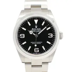 USED ROLEX EXPLORER I 224270 BLACK MEN'S WATCH #422128
