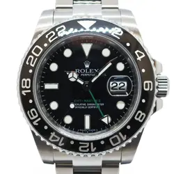 USED ROLEX GMT MASTER 2 116710LN BLACK MEN'S WATCH #412128