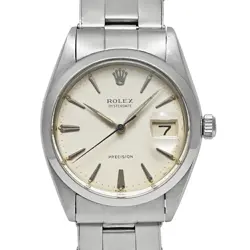 USED ROLEX OYSTER DATE 6694 SILVER CASE SIZE 34MM×34MM MEN'S WATCH #411428