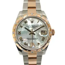 USED ROLEX DATEJUST 31 278344RBR GREEN LADIES WATCH #41428