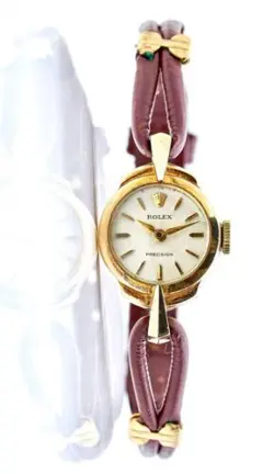 ROLEX PRECISION 9K SOLID GOLD ‘1956’ RARE LADIES VINTAGE WATCH, ORIGINAL BOX
