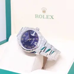ROLEX 31MM FACTORY PURPLE DIAMOND VI DIAL & DIAMONDS BEZEL REF: 178344 (2017)