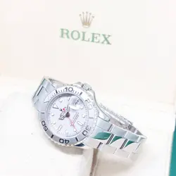 ROLEX 29MM PLATINUM DIAL LADY YACHTMASTER REF: 169622 (P SERIES)