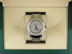 1999 ROLEX YACHT-MASTER 16622 PLATINUM DIAL SS OYSTER NO PAPERS 40MM