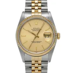 ROLEX  DATEJUST 16233 L NUMBER MANUFACTURED AROUND 1990 CHAMPAGNE WATCH WRISTWAT