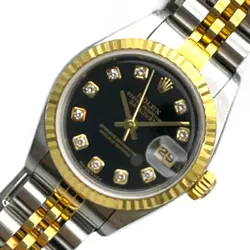 ROLEX  DATEJUST 79173G BLACK K18/SS WATCH R45_0428