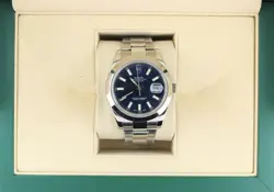 2014 ROLEX DATEJUST 116300 BLUE DIAL SS OYSTER NO PAPERS 41MM