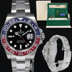 2022 NEW PAPERS ROLEX 126710 BLRO GMT MASTER II PEPSI BLUE CERAMIC OYSTER WATCH