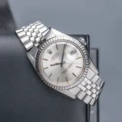 1970S VINTAGE ROLEX DATEJUST REF 1603 AUTOMATIC SILVER DIAL 36MM CASE