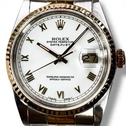 ROLEX DATEJUST 16233  18KT GOLD & STEEL BRACELET