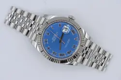 ROLEX DATEJUST 41 126334 AZURE BLUE ROMAN DIAL JUBILEE BAND FLUTED BEZEL 2022