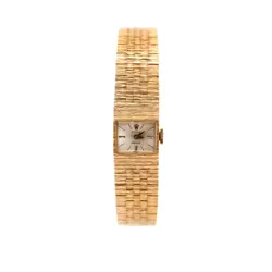 VINTAGE ROLEX PRECISION MANUAL WIND 18K GOLD VINTAGE LADIES WATCH