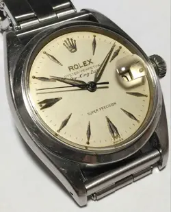 ROLEX 5700 FULL ORIGINAL 1960S CAL 1530 BUTTERFLY DIAL USED RARE