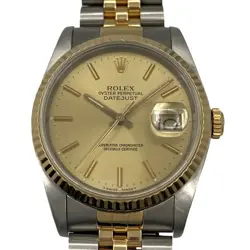 ROLEX DATEJUST L 16233 WATCHES STAINLESS STEEL/YELLOW GOLD MECHANICAL AUTO...