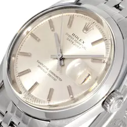 ROLEX 1600 DATEJUST 1967 WRISTWATCH SILVER DIAL OVERHAULED AUTOMATIC CAL.1570