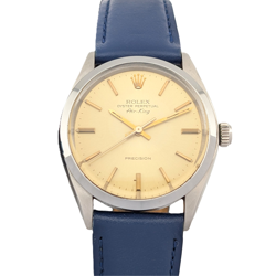 ROLEX 5500 VINTAGE OYSTER PERPETUAL AIR KING CHAMPAGNE DIAL 34MM 1983
