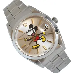 ROLEX OYSTERDATE 6694 SILVER DIAL PRINT MICKEY MOUSE 1966’S