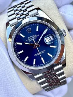 ROLEX DATEJUST 41MM 126300 BLUE DIAL JUBILEE 126300