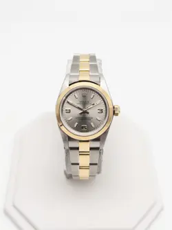 RARE $10,000 ROLEX OYSTER PERPETUAL 18K YELLOW GOLD SS 76183 LADIES WATCH PAPERS