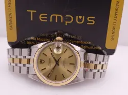 TUDOR PRINCE OYSTERDATE BY ROLEX 74033 BOX&PAPERS 18KT GOLD&STEEL SERVICED WATCH