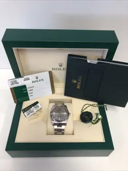 ROLEX OYSTER PERPETUAL 116000 STEEL SILVER STICK DIAL AUTOMATIC WATCH BOX PAPERS