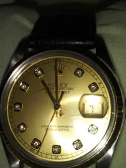 ROLEX OYSTER PERPETUAL DATE JUST DIAMOND FACE