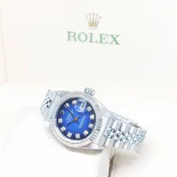 ROLEX 26MM BLUE DEGRADE DIAMONDS DIAL DATEJUST REF: 79174 (K SERIES)